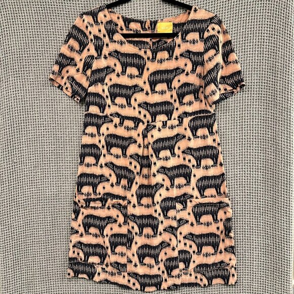 Anthropologie Dresses & Skirts - Anthropologie Maeve Zola Bear Print Shift Dress Size 0
